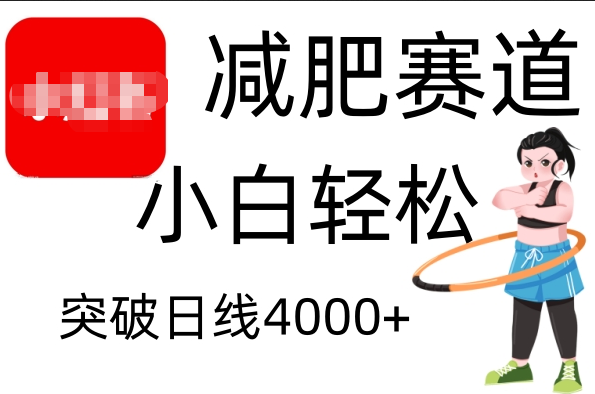 小hong.书减肥赛道，小白轻松日利润4000-云创库