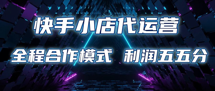 快手小店代运营 限时托管计划合作模式 利润五五分成-云创宝盒