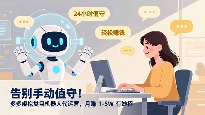 告别手动值守！多多虚拟类目机器人代运营